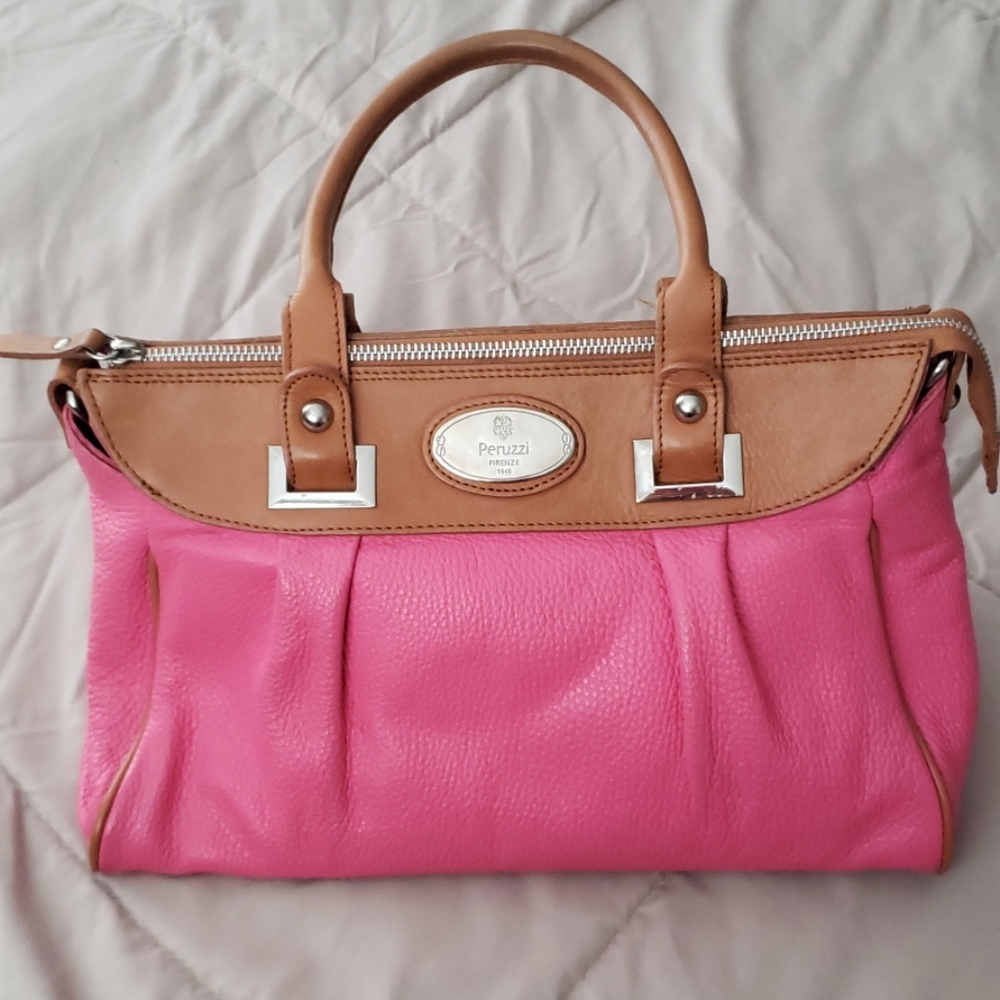 Peruzzi Italian leather satchel